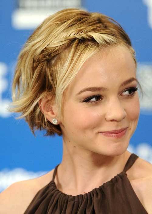 Cute and easy braided hairstyles for short hair.