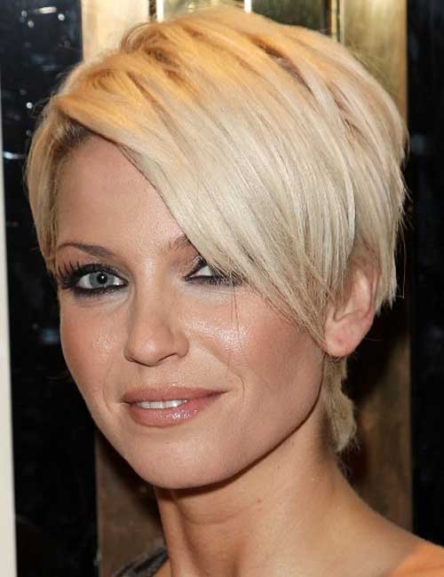 Pixie haircut long in front