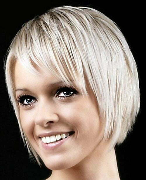 Short haircuts with blunt details makes a woman center of attention ...
