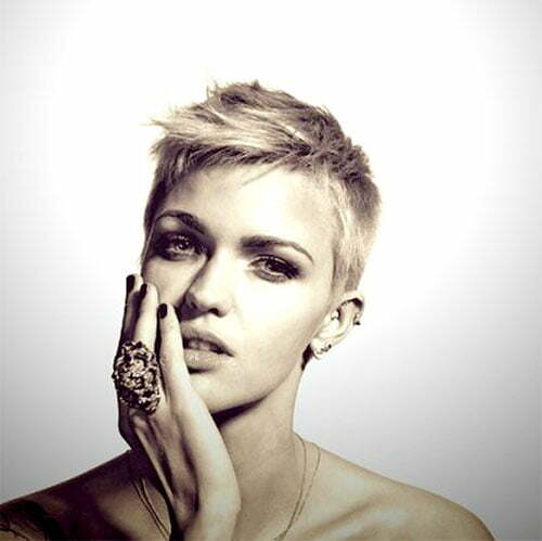 Ruby Rose pixie haircut pictures