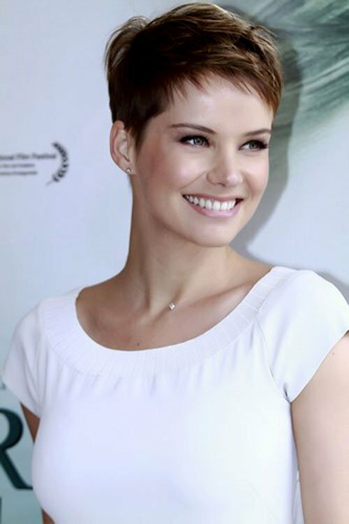 Wavy is a simple neat and cute looking short pixie haircut.