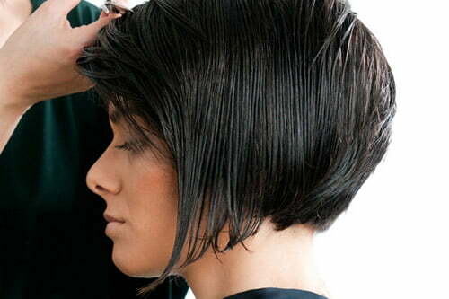 Short angled haircuts pictures