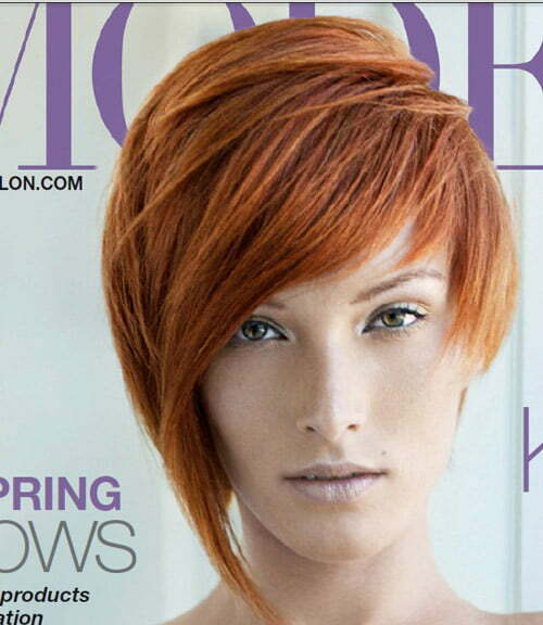 Short hairstyles for women red hair