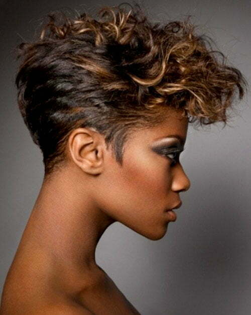Short wavy hairstyles for black women 2013