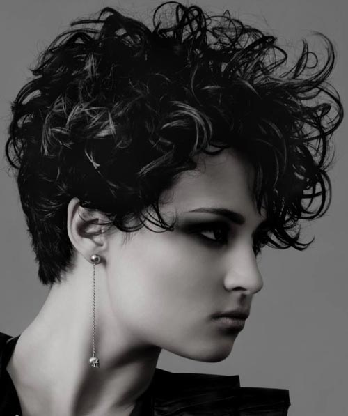 Very short curly haircuts for women