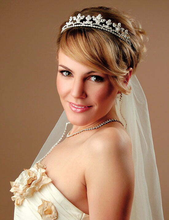 Wedding hairstyles with tiara 2012