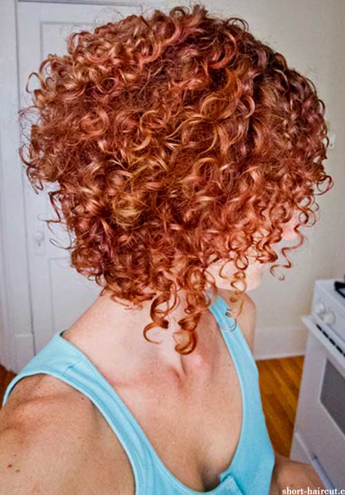 Short red curly haircuts