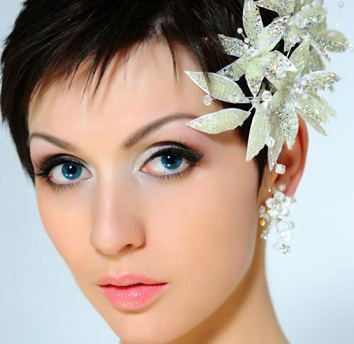 Wedding hairstyles for pixie hair