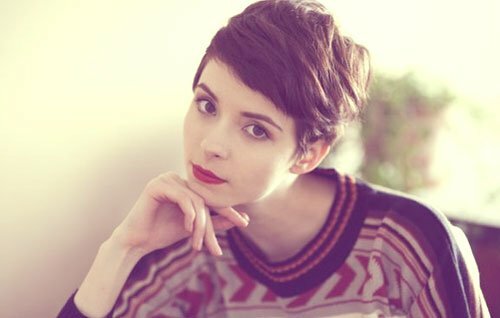 Pixie cuts for girls with round faces