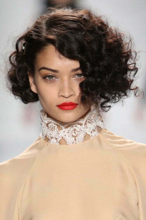Short trendy curly hairstyles 2013 