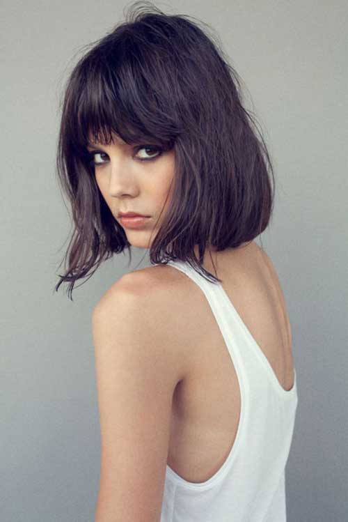 Pictures of short hair with bangs