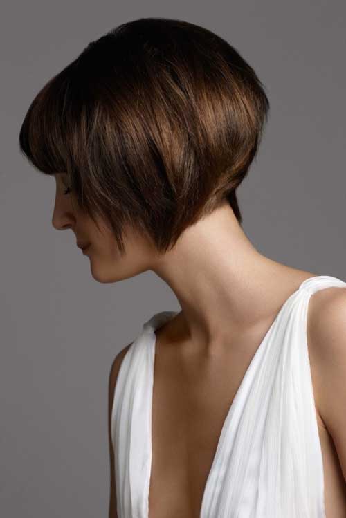 Here is the back view of bob haircut which is too short in length and ...