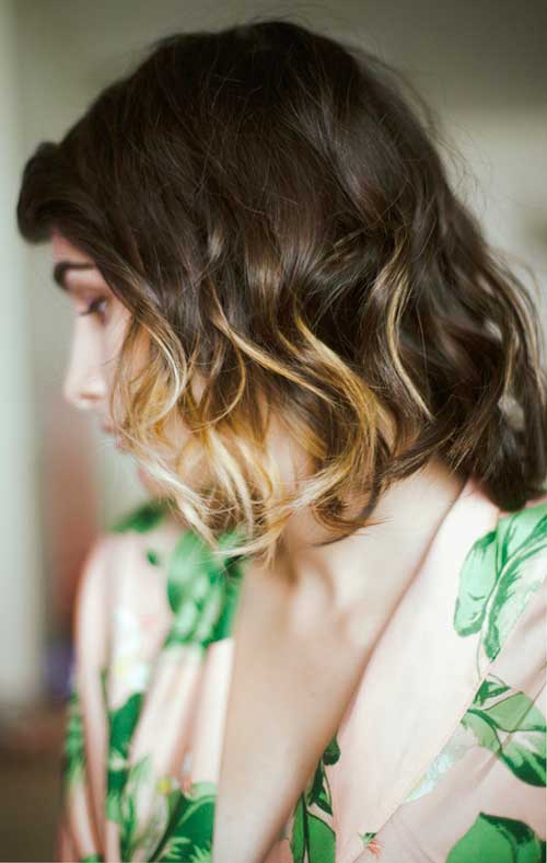 Ombre short hair styles