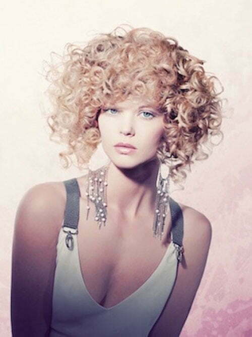 Short hairstyles for naturally curly hair 2013