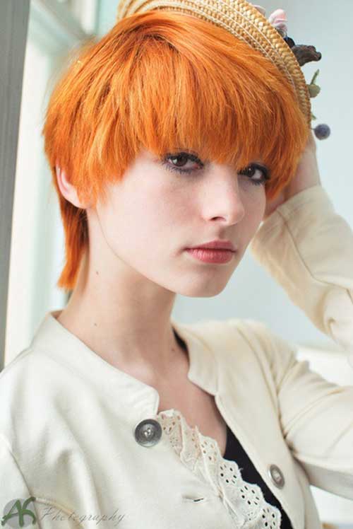 Short red hairstyles for girls