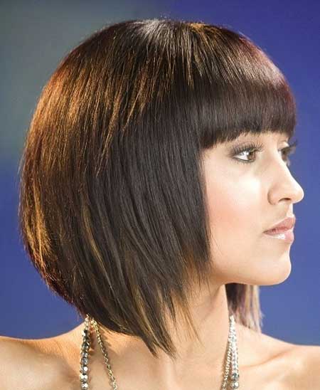 Straight bob hairstyles with bangs