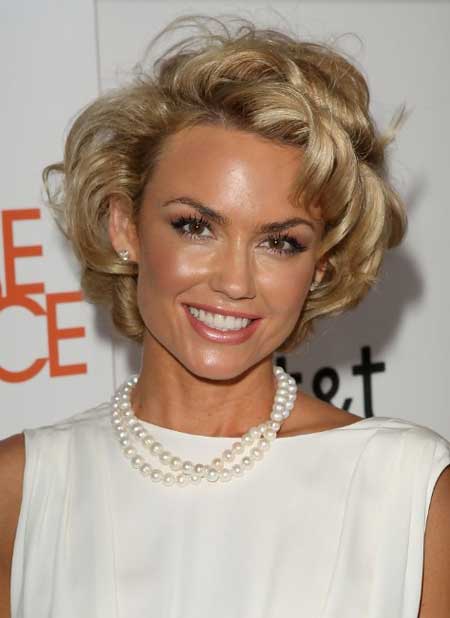 Short curly celebrity hairstyle