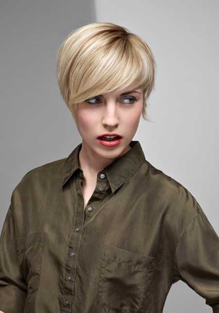 Modern short blonde hairstyles	