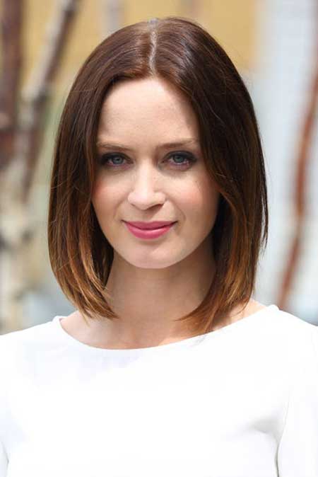 Emily Blunt Long Bob Hairstyle