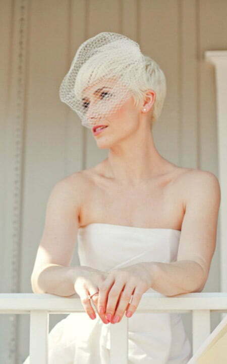 Alluring Pixie Cut for Your Wedding