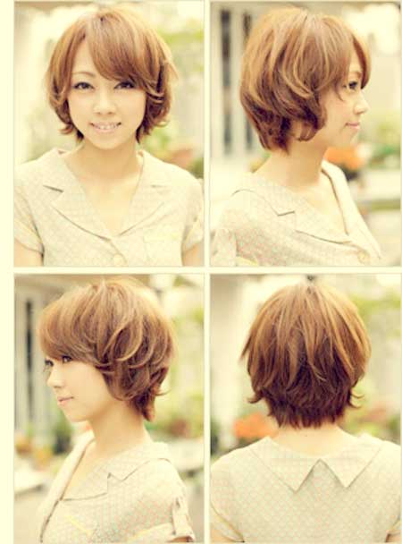 Short Wavy Hairstyles Asian