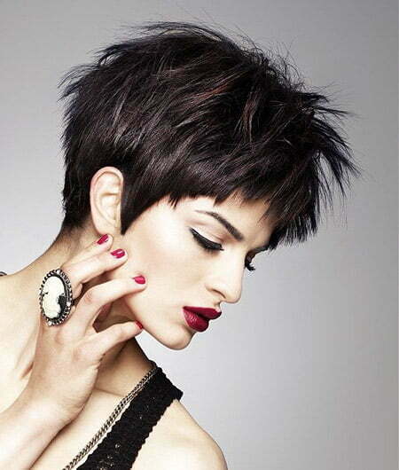 Trendy Pixie Cut with Spiky Top
