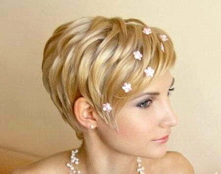 Brides Hairstyles for Short Hair