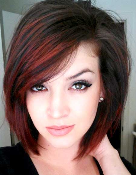 11. Black Hair with Red Highlights for Girls: