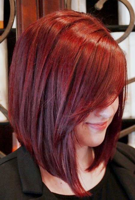 12. Red Hair Color Idea for Girls with Short Hair: