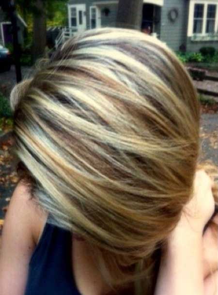 Blonde Highlights Hair Color Idea