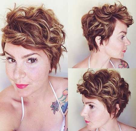Side Swept Layered Haircut for Curly Hair