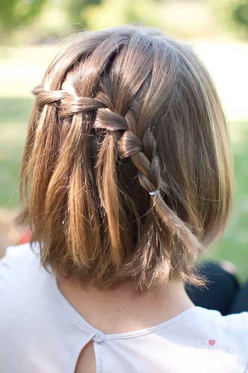 Braided Cute Hairstyles for Girls with Short Hair