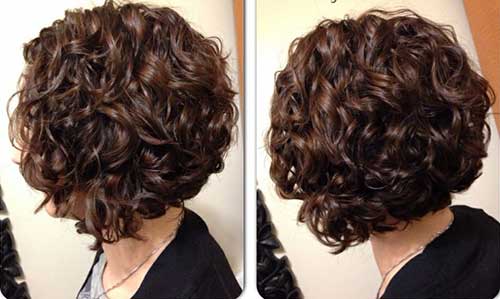 Dark Curly Whirly Hairstyle