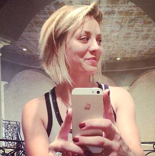 Kaley Cuoco's Short Hairstyle 2014-2015