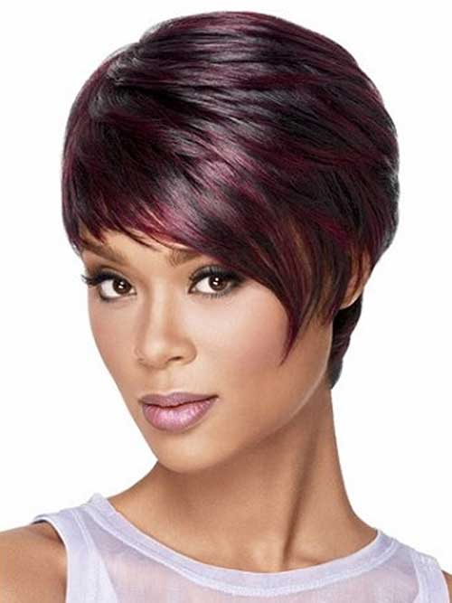 Luxhair Ombre Colored Pixie Style