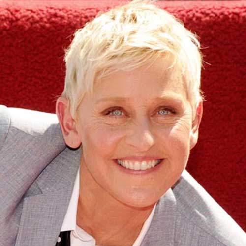 Ellen DeGeneres Pixie Short Hairstyles