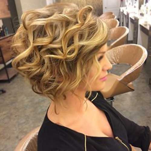 Short Haircuts For Curly Wavy Blonde Hair