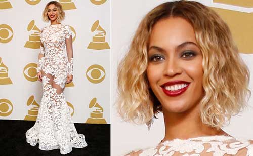 Beyonce Short Wavy Curly Hairstyles