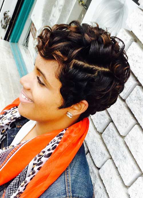 Short Curly Hairstyles for Black Women 2015