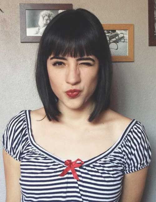 Short Straight Hairstyles with Bangs | Short Hairstyles 2018 - 2019