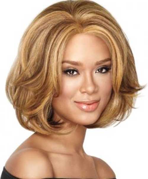 Thick Bob Hair for Round Faces Style