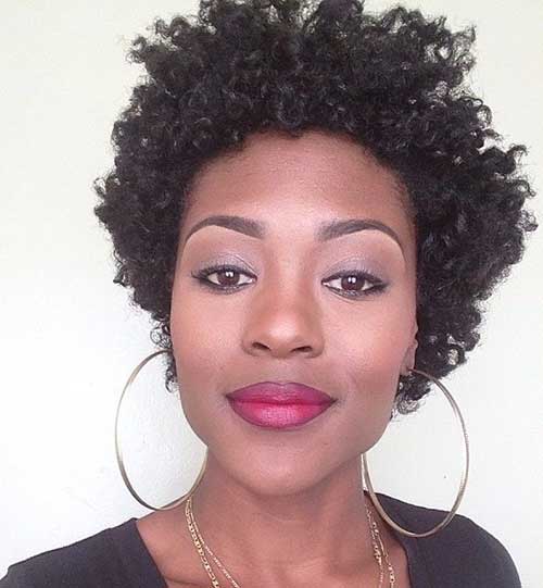 Beautiful Short Curly Afro Hairstyles