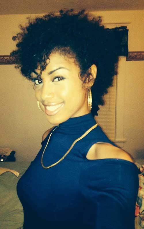 Nice Curly Short Afro Hairstyles