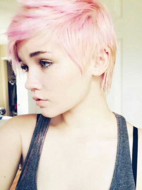 pink hair styles photo