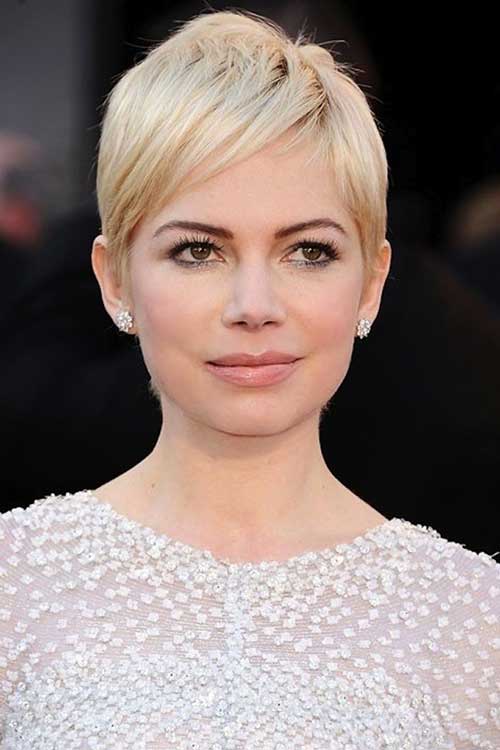 Best Short Blonde Straight Hair And Round Faces