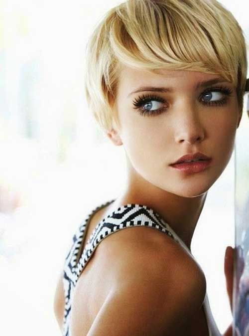 Short Haircuts for Cute Round Face