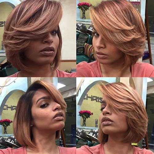 Best Short Layered Hair Blonde Ombre