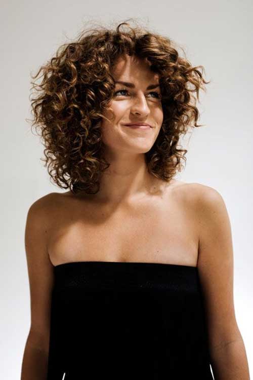 Short Medium Length Haircut for Curly Hairstyles
