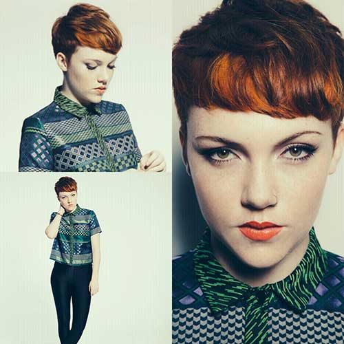 Short Pixie Cropped Ginger Hairstyles