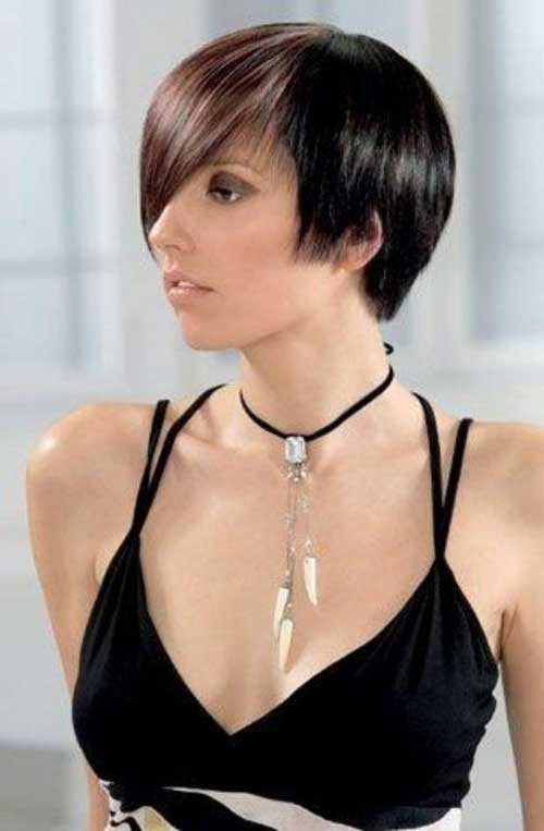 Thin Straight Short Hair Idea for Women